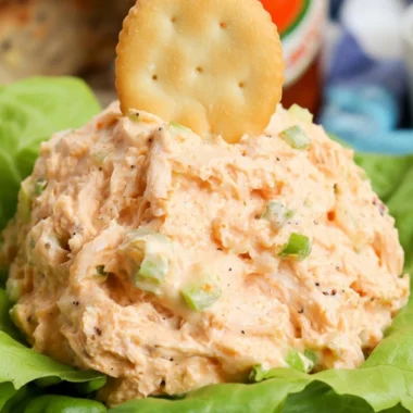 Delicious Copycat Chicken Salad Chick Buffalo Barclay recipe served in a bowl.