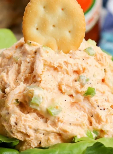 Delicious Copycat Chicken Salad Chick Buffalo Barclay recipe served in a bowl.