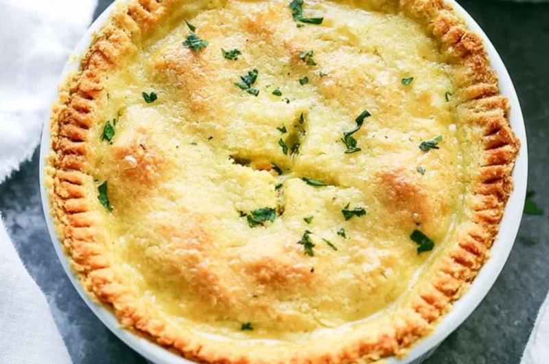 Cozy gluten and dairy-free chicken pot pie served in a bowl