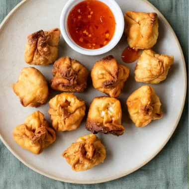 Cozy gluten free crab rangoon with crispy edges and creamy filling, perfect appetizer.