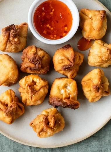 Cozy gluten free crab rangoon with crispy edges and creamy filling, perfect appetizer.