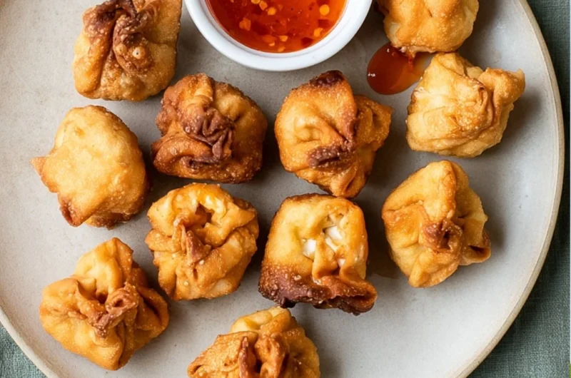 Cozy gluten free crab rangoon with crispy edges and creamy filling, perfect appetizer.