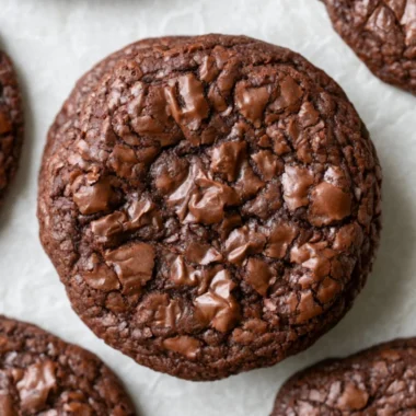 Delicious easy brownie cookies fresh from the oven, perfect for dessert lovers.