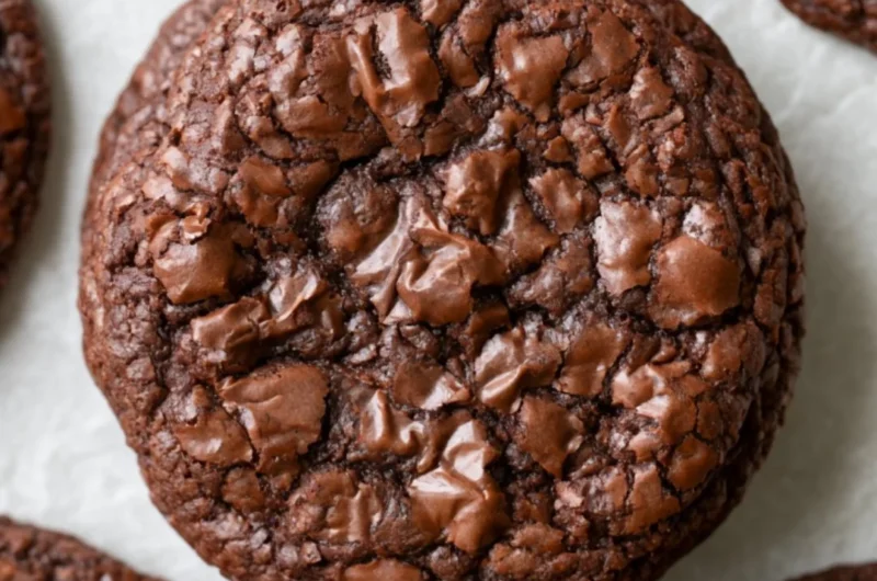 Delicious easy brownie cookies fresh from the oven, perfect for dessert lovers.