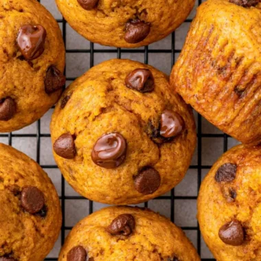 Delicious mini pumpkin muffins baked to perfection