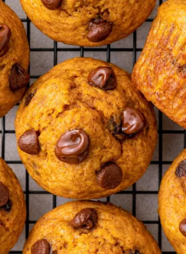Delicious mini pumpkin muffins baked to perfection