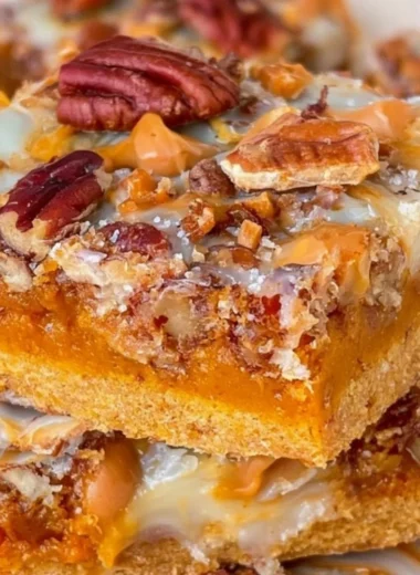 Delicious Pumpkin Magic Bars with layers of flavor and fall spices