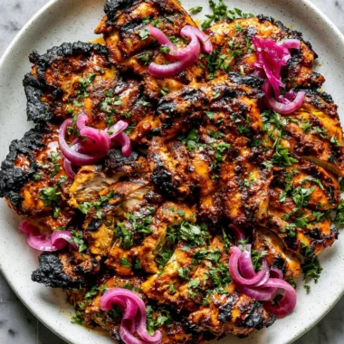 Delicious homemade shawarma marinade ingredients in a bowl.