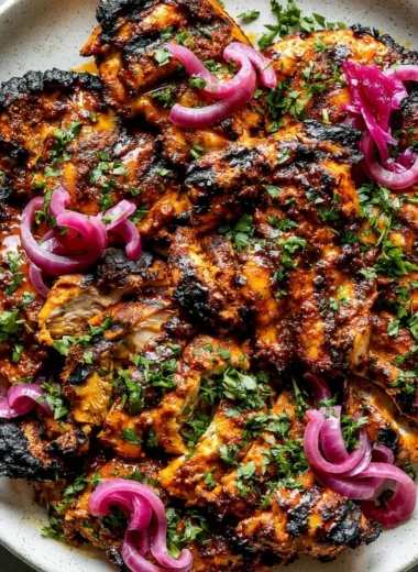 Delicious homemade shawarma marinade ingredients in a bowl.