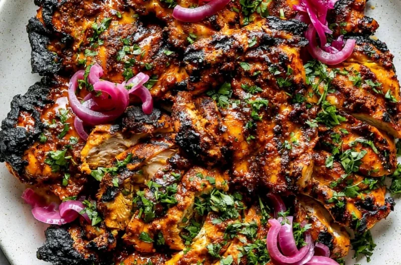 Delicious homemade shawarma marinade ingredients in a bowl.