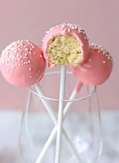 Delicious Starbucks cake pops showcased on a vibrant display.