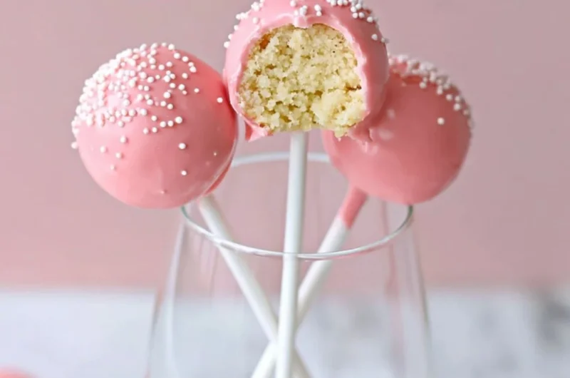 Delicious Starbucks cake pops showcased on a vibrant display.