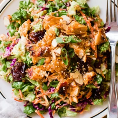 Whole30 Chinese Chicken Salad with Dates, a healthy paleo and gluten-free dish.