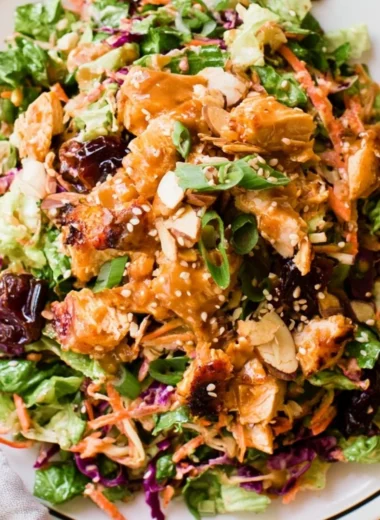 Whole30 Chinese Chicken Salad with Dates, a healthy paleo and gluten-free dish.