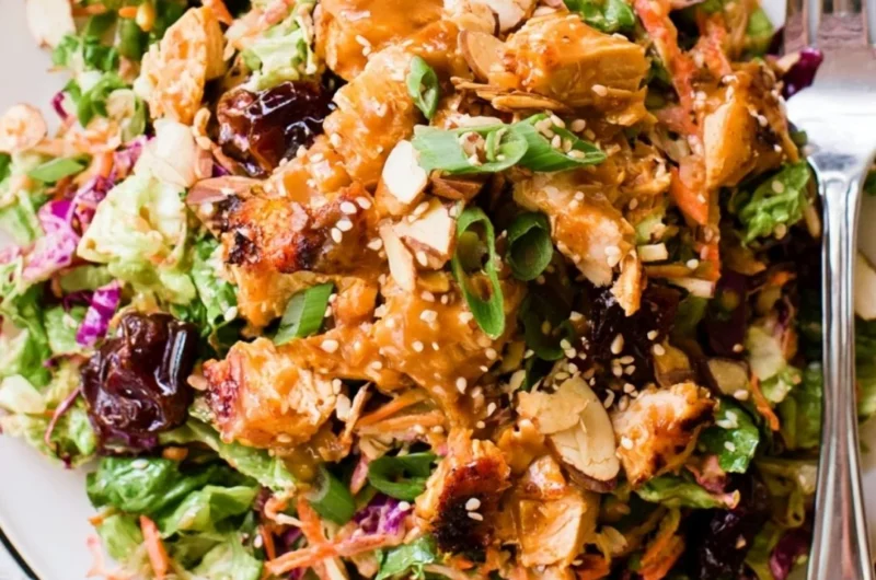 Whole30 Chinese Chicken Salad with Dates, a healthy paleo and gluten-free dish.