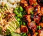 Honey Sriracha Salmon Bowls