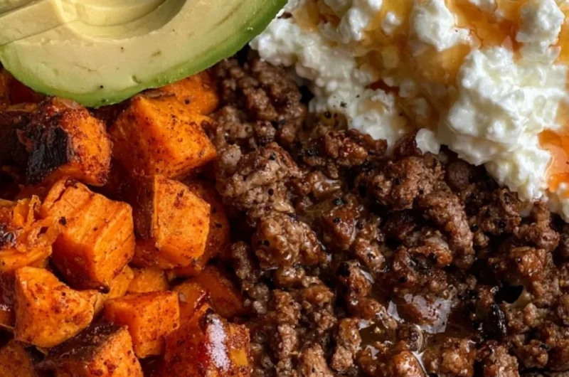 Cozy hot honey beef bowls with colorful vegetables and garnishes.