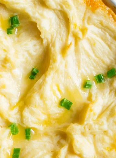 Delicious homemade Shepherd's Pie topped with creamy mashed potatoes